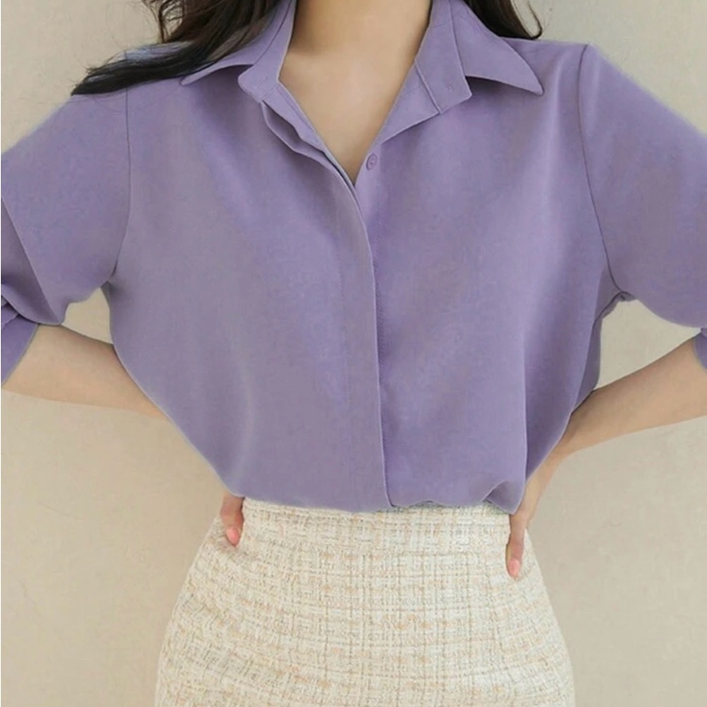 Chic Lavender Women's Blouse